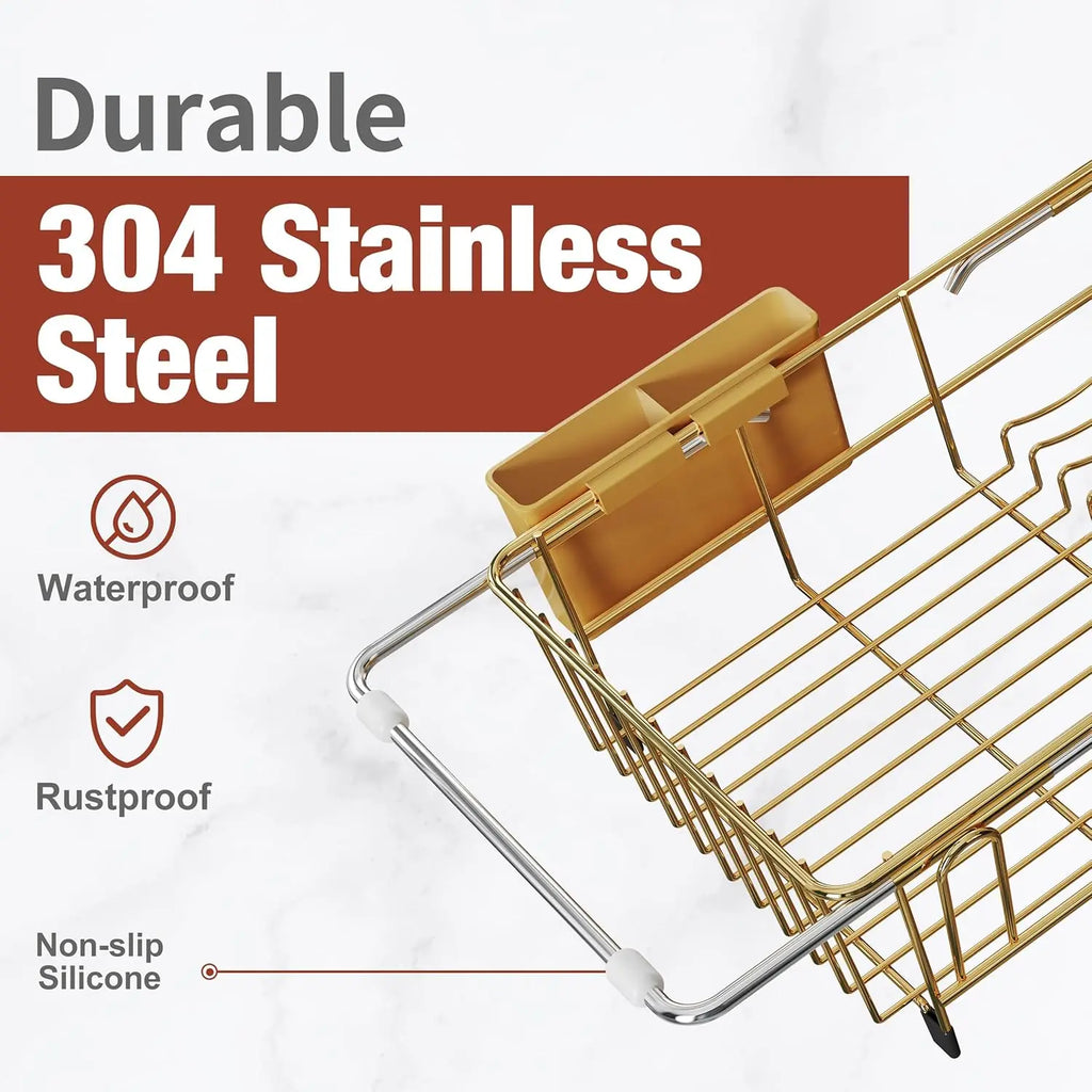 Stainless Steel Dish Rack, Expandable