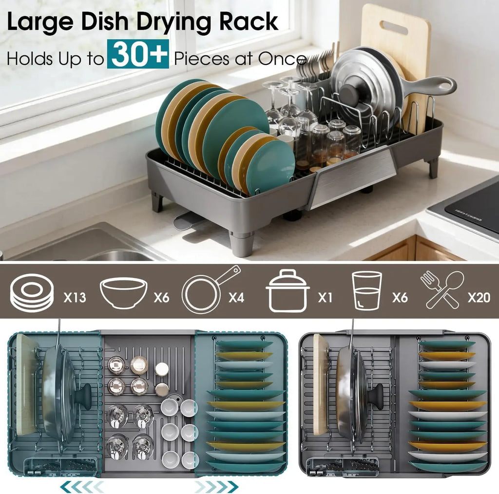 Large Expandable Dish Rack,
