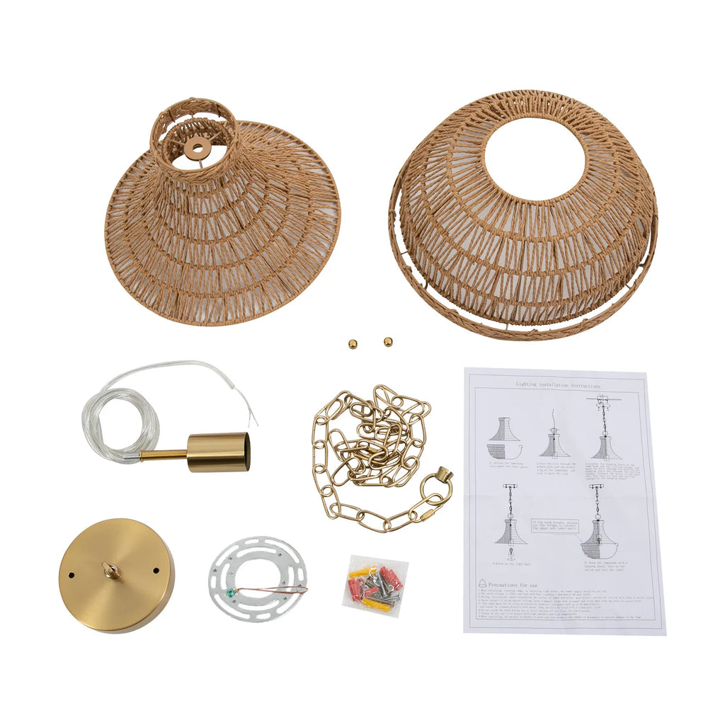 60W Chain Woven Country Chandelier