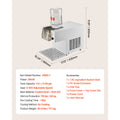 40-80kg per 24H Snowflake Ice Machine Ice-Shaver