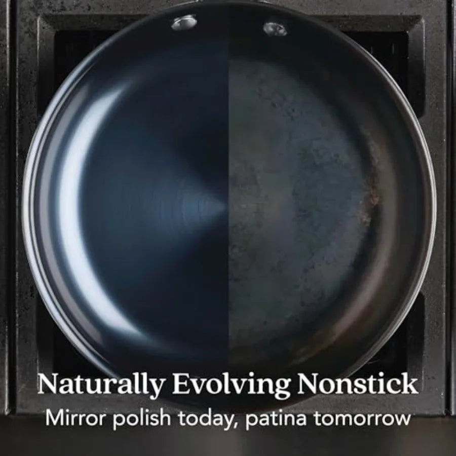 Carbon Steel Frying Pan Compatible W/All Cooktops