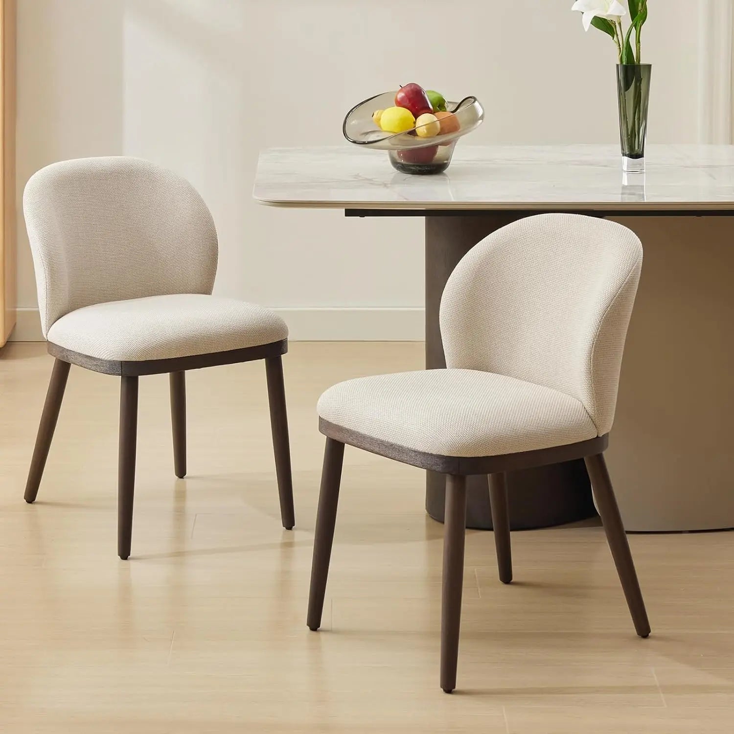 2 Modern Upholstered Ergonomic Back Support