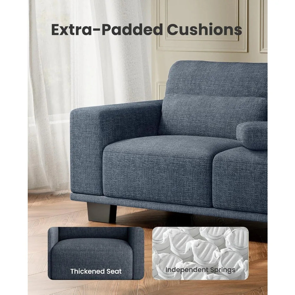 89" Sofa 3-Seater Modern Deep Seats