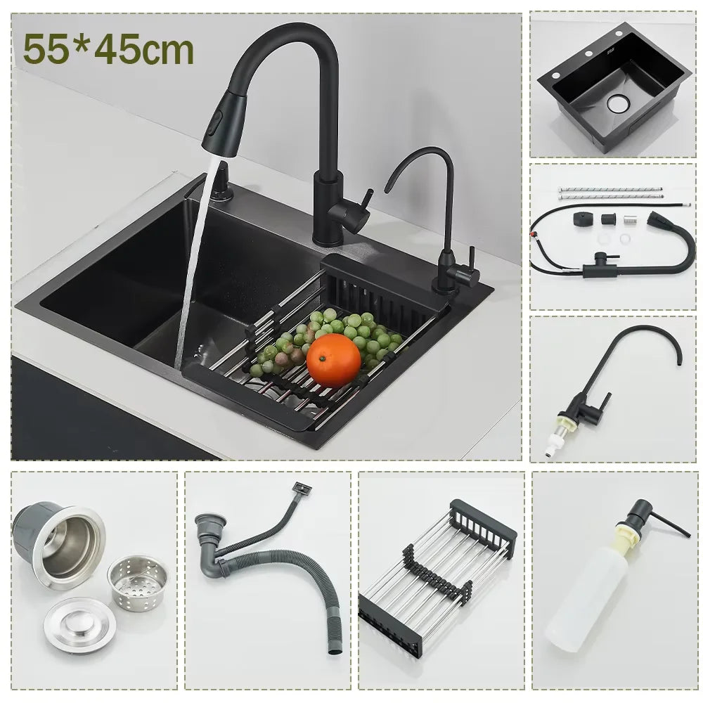 Brushed Nickel Stainless Recessed Taps