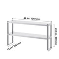 Stainless kitchen worktable Overshelf