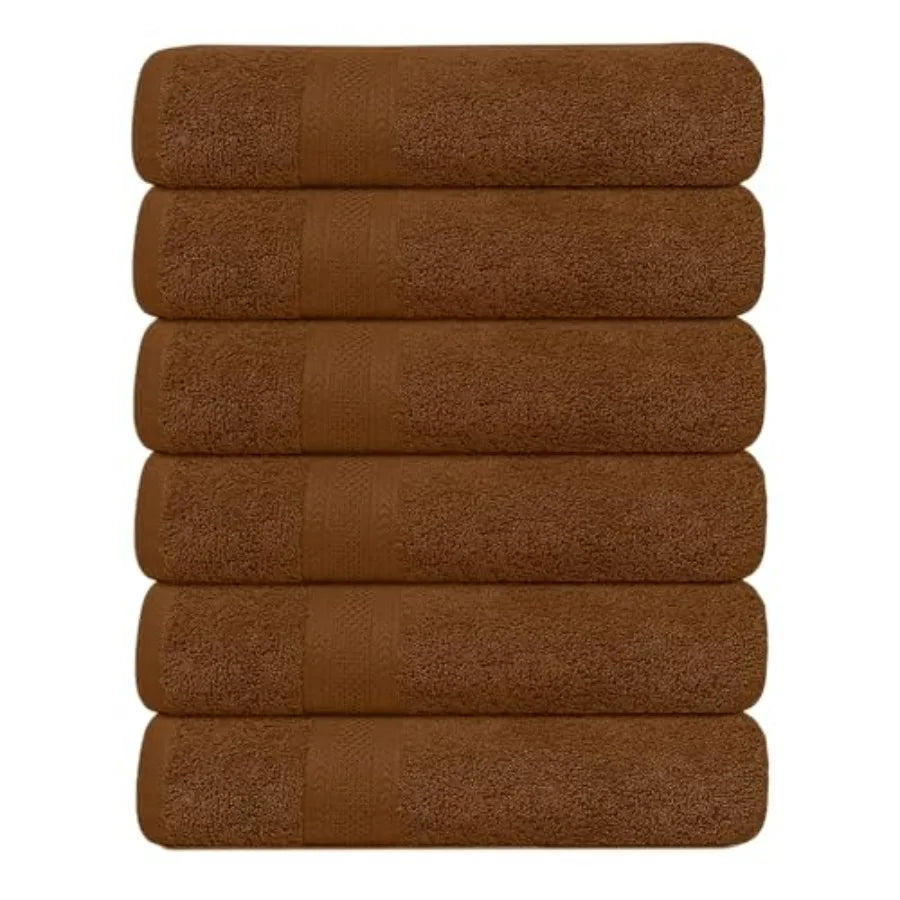 6 Pack Bath Towels Set 27 x 54