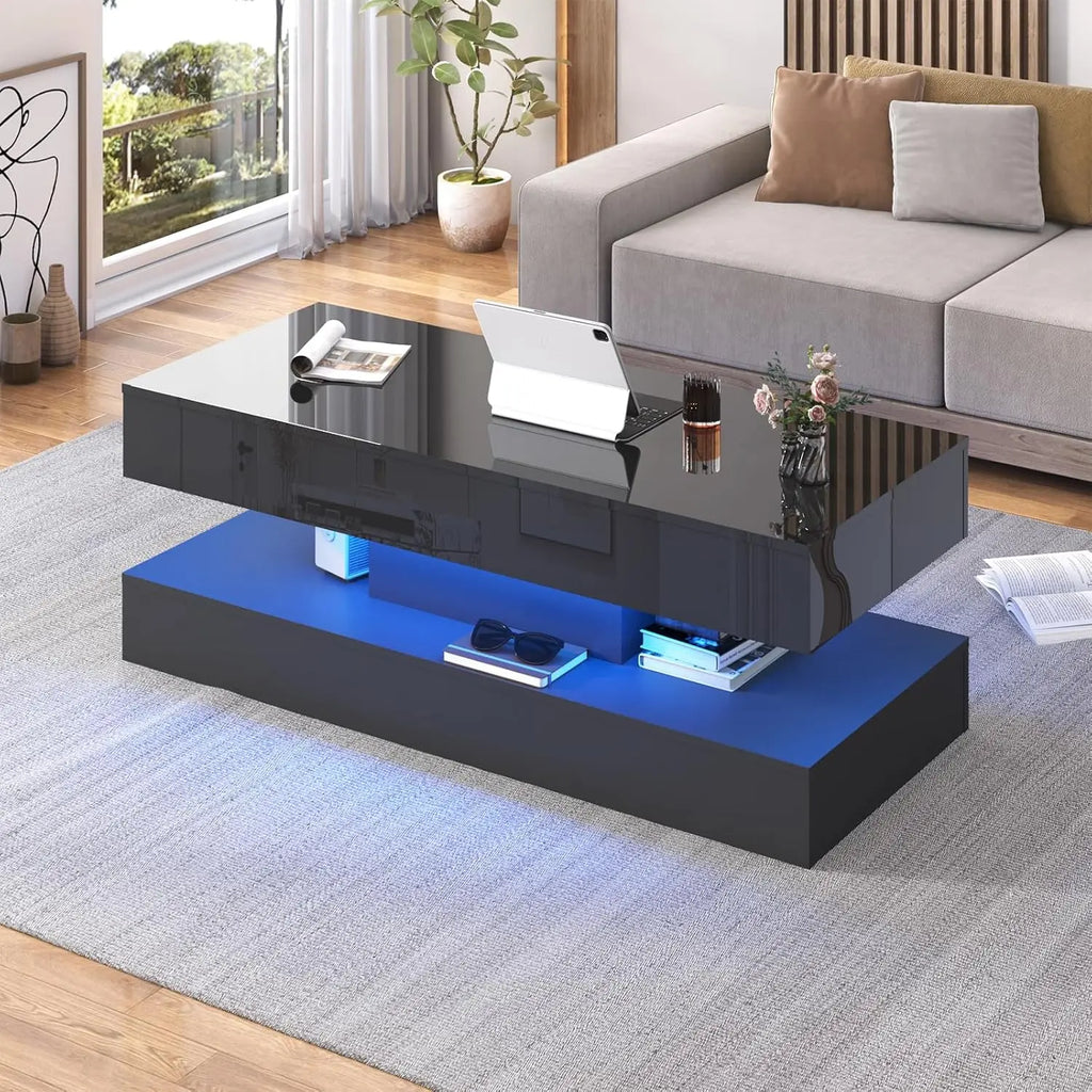 Modern Coffee Table with LED lights