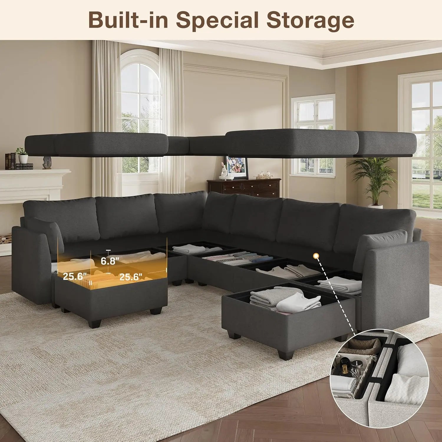 Large Modular Sectional Sofa