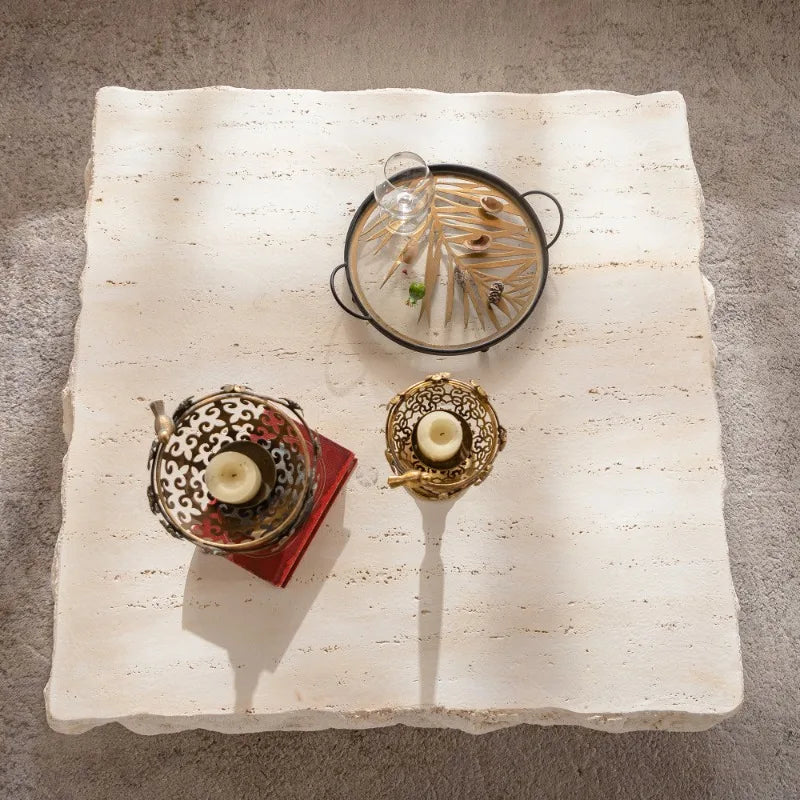 Natural Stone Square Coffee Table