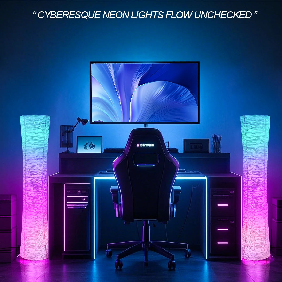 Rainbow Paper LED smart lamp