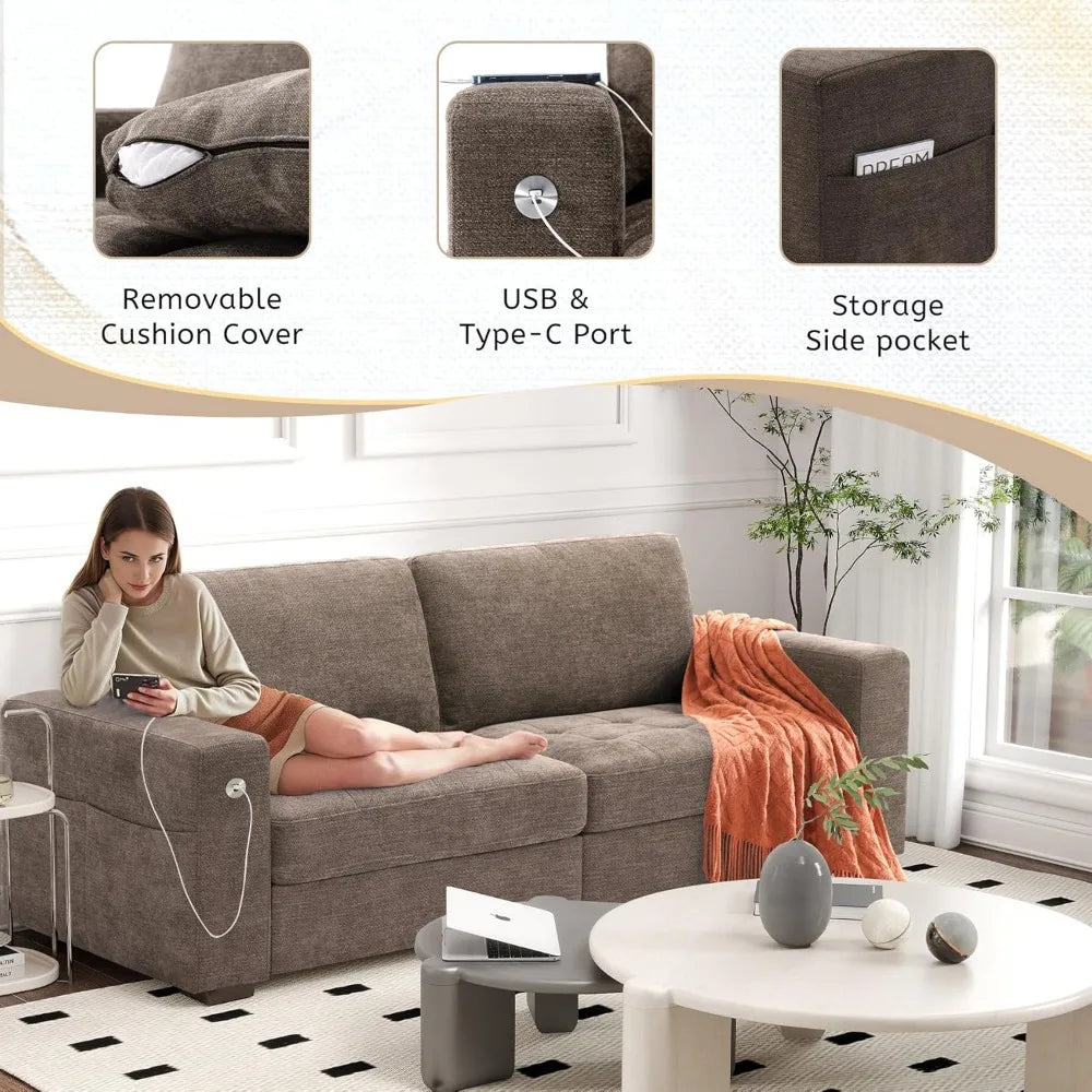 Modern Sofa Chenille