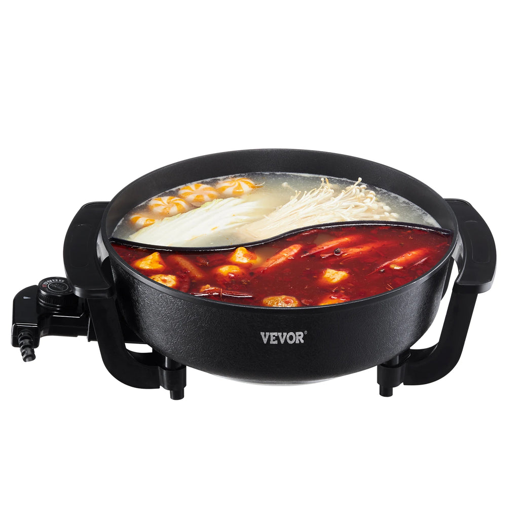Electric Hot Pot 5 L Double Glass Lid
