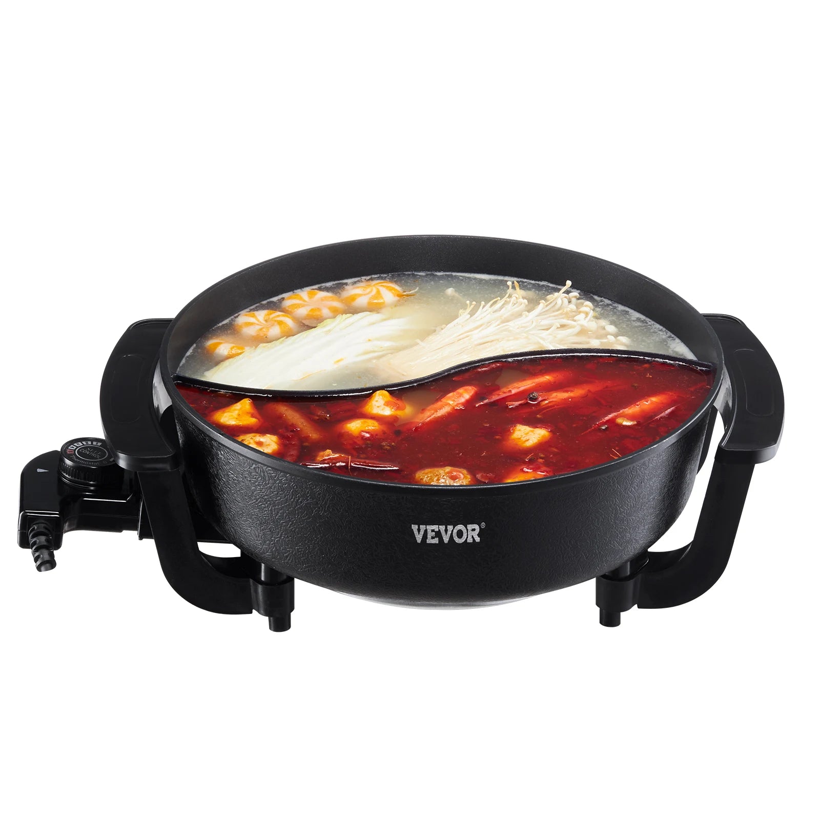 Electric Hot Pot 5 L Double Glass Lid