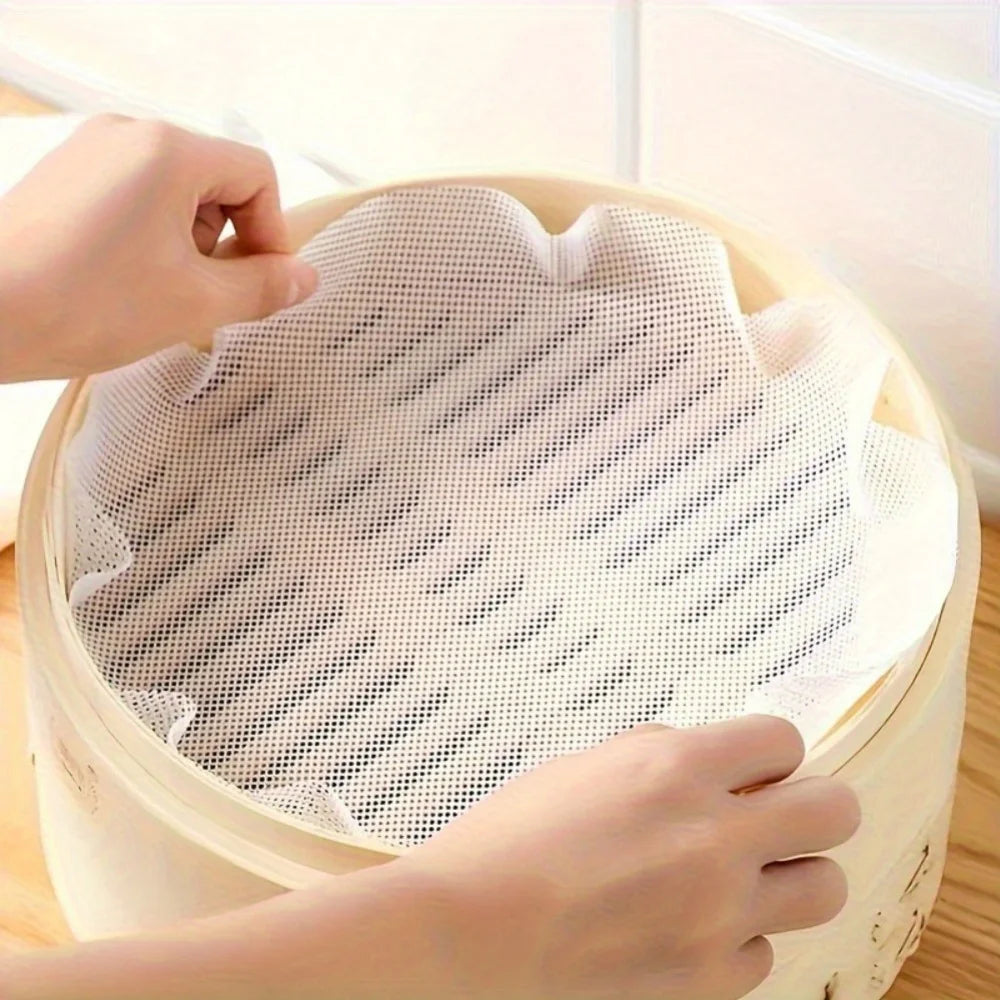 3pc Reusable Silicone Non-Stick Steamer Liners