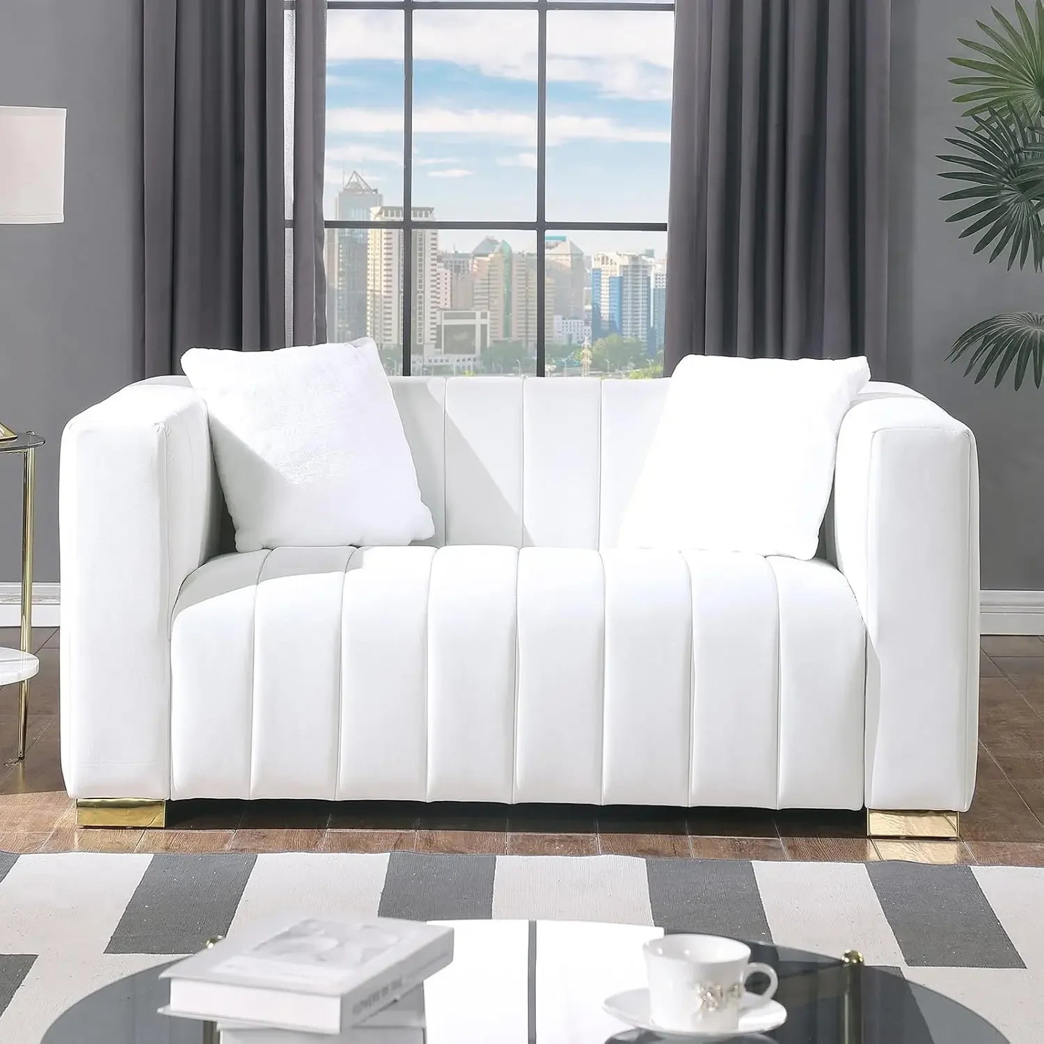 Tufted Velvet 2-Piece Sofa Set