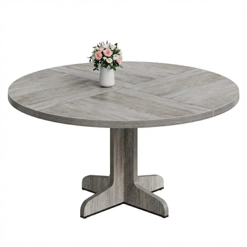 47" Round For 4 Wooden Pedestal