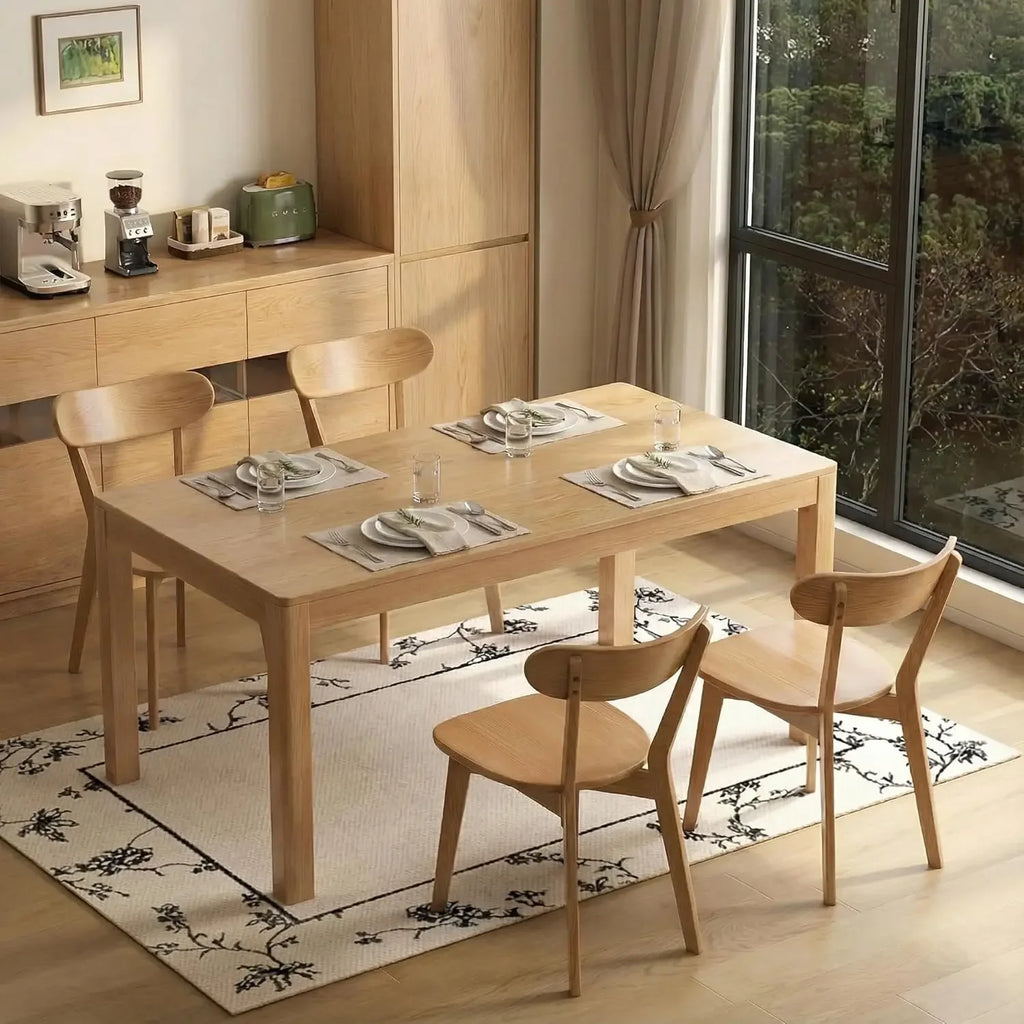 4 Solid Wood Curved Backrest