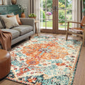 Bohemian 5X7 Oriental Distressed Washable