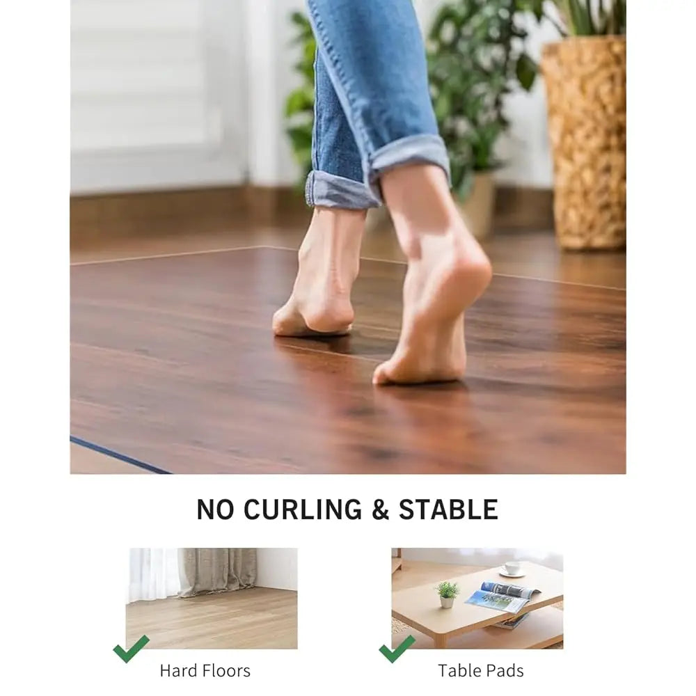 8x12 Clear Floor Mat Non-Slip
