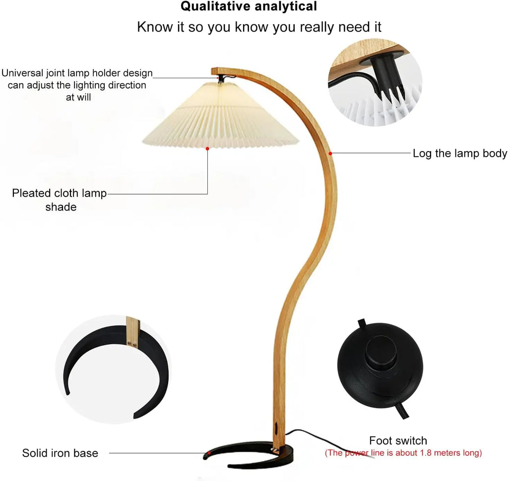 Vintage 59" Arched LED Lamp