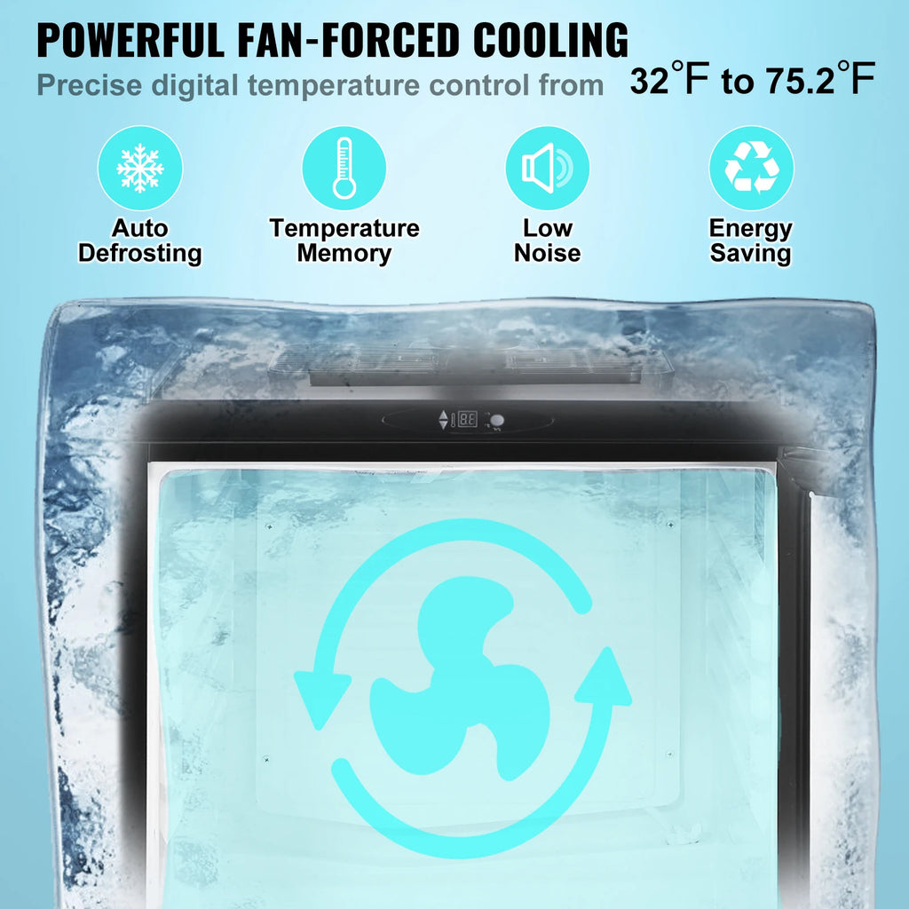 163L Electric Draft Beer Kegerator Cooling Dispenser