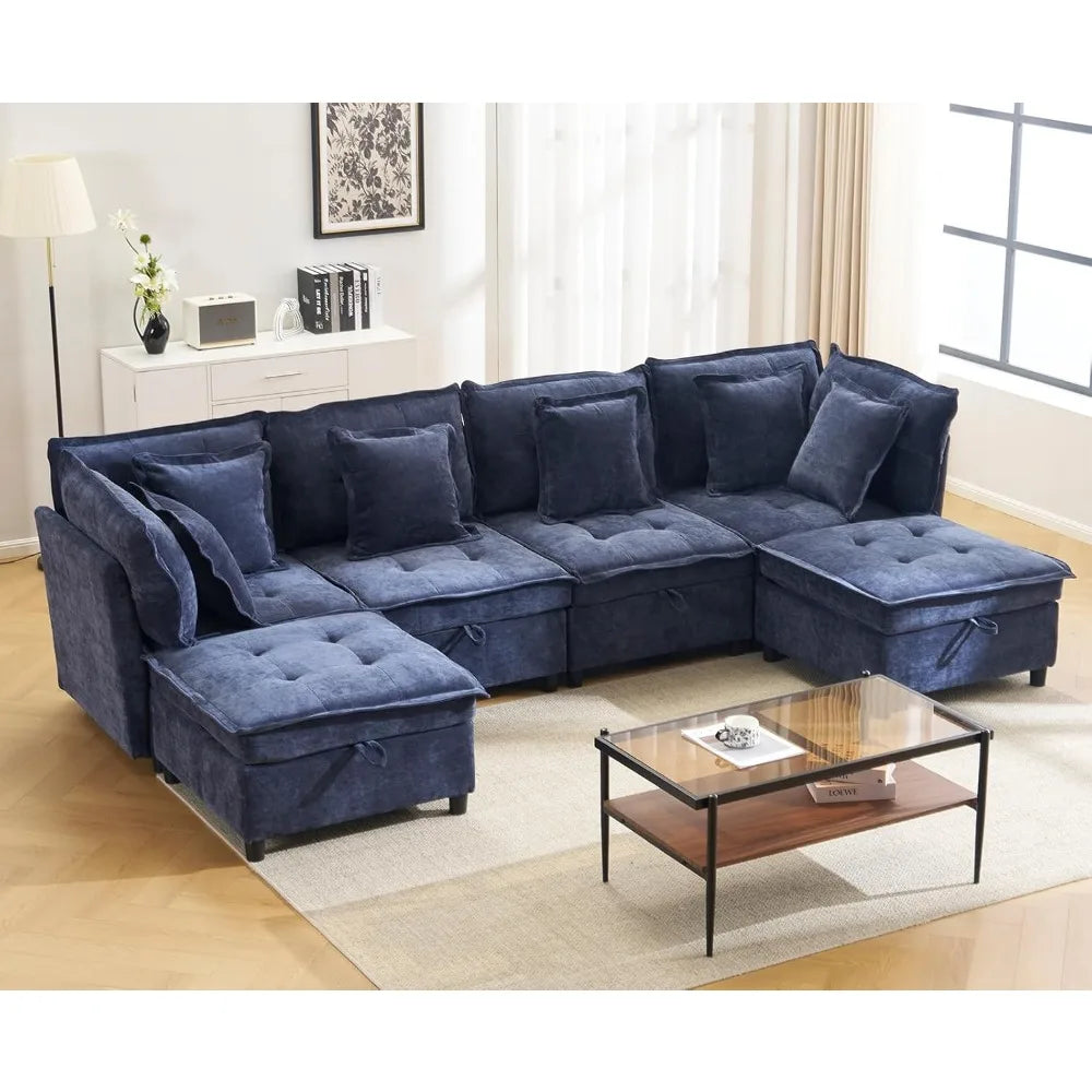 133'' Modular Sectional U-Shaped