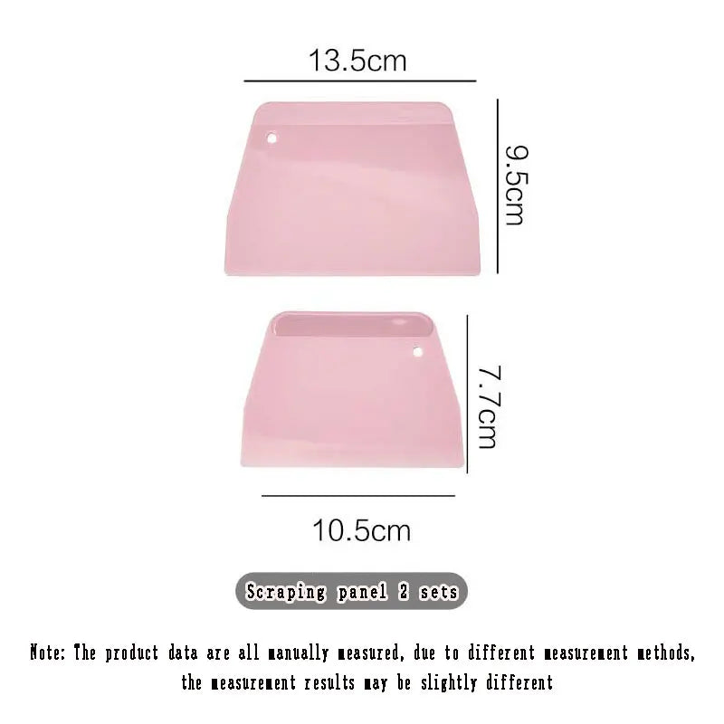 2pc Plastic Spatula/Dough Scraper
