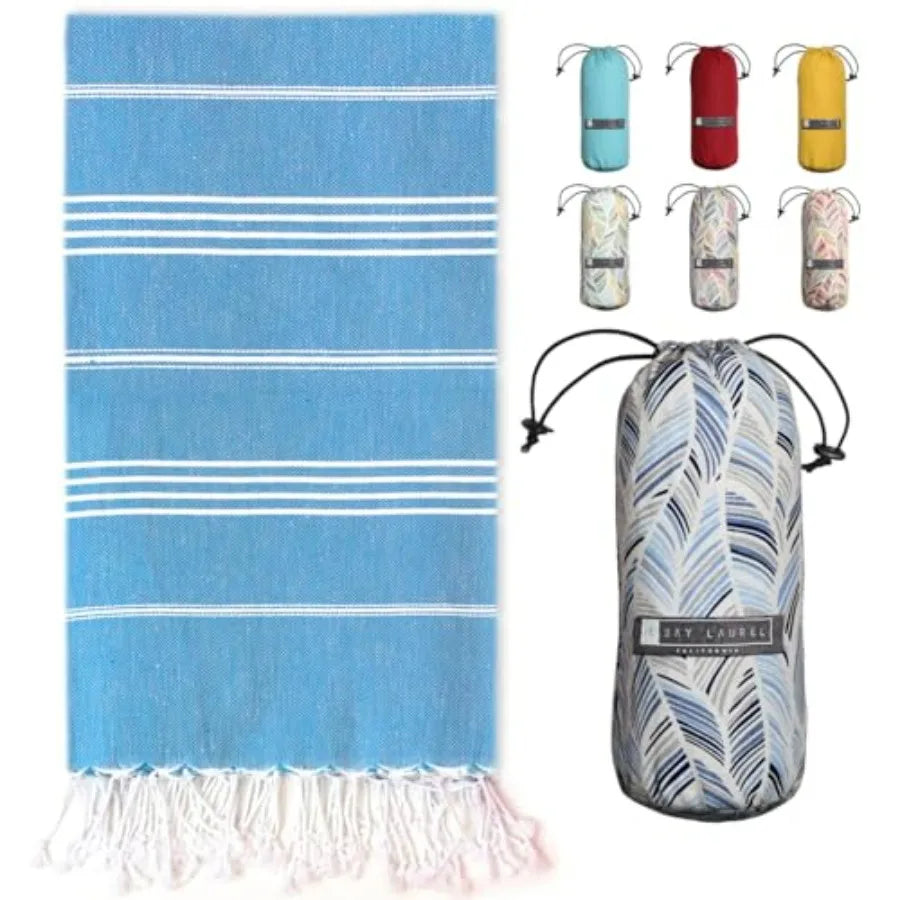 Turkish Beach Towel with Travel Bag 39 x 71