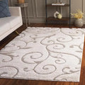 5'3x7'6 Cream/Beige Scroll