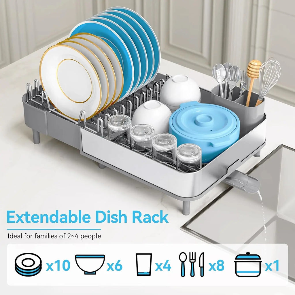 304 Stainless Steel Dish Rack, Expandable