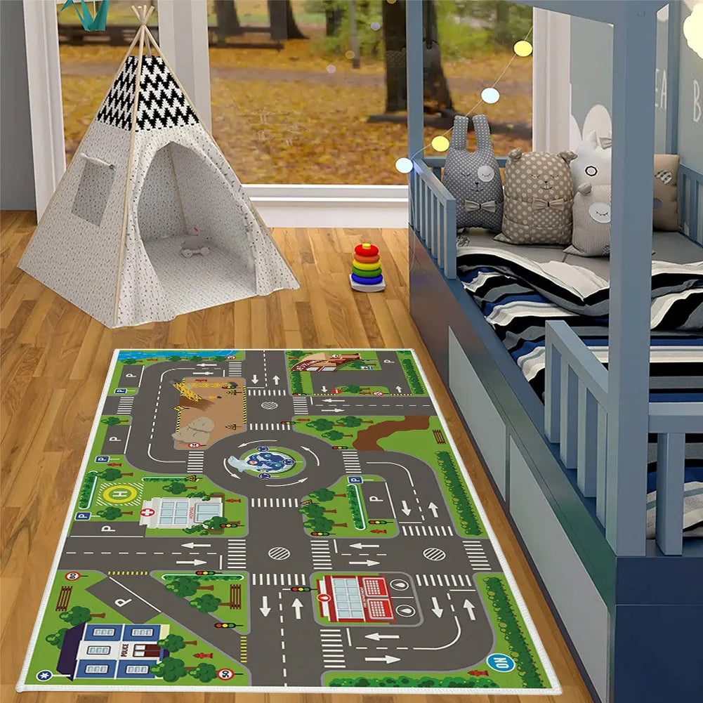 40"x34" Child Playmat Simulated City