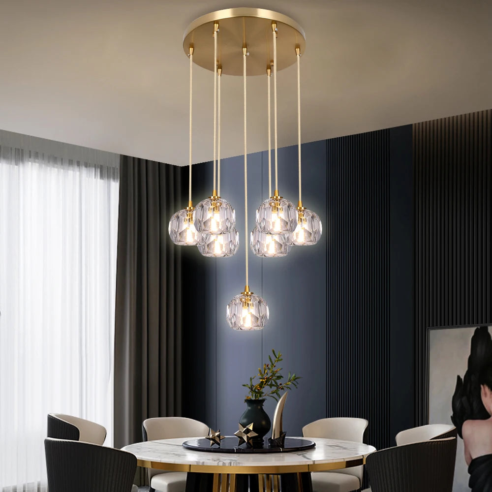 Modern 7 Crystal  Chandelier