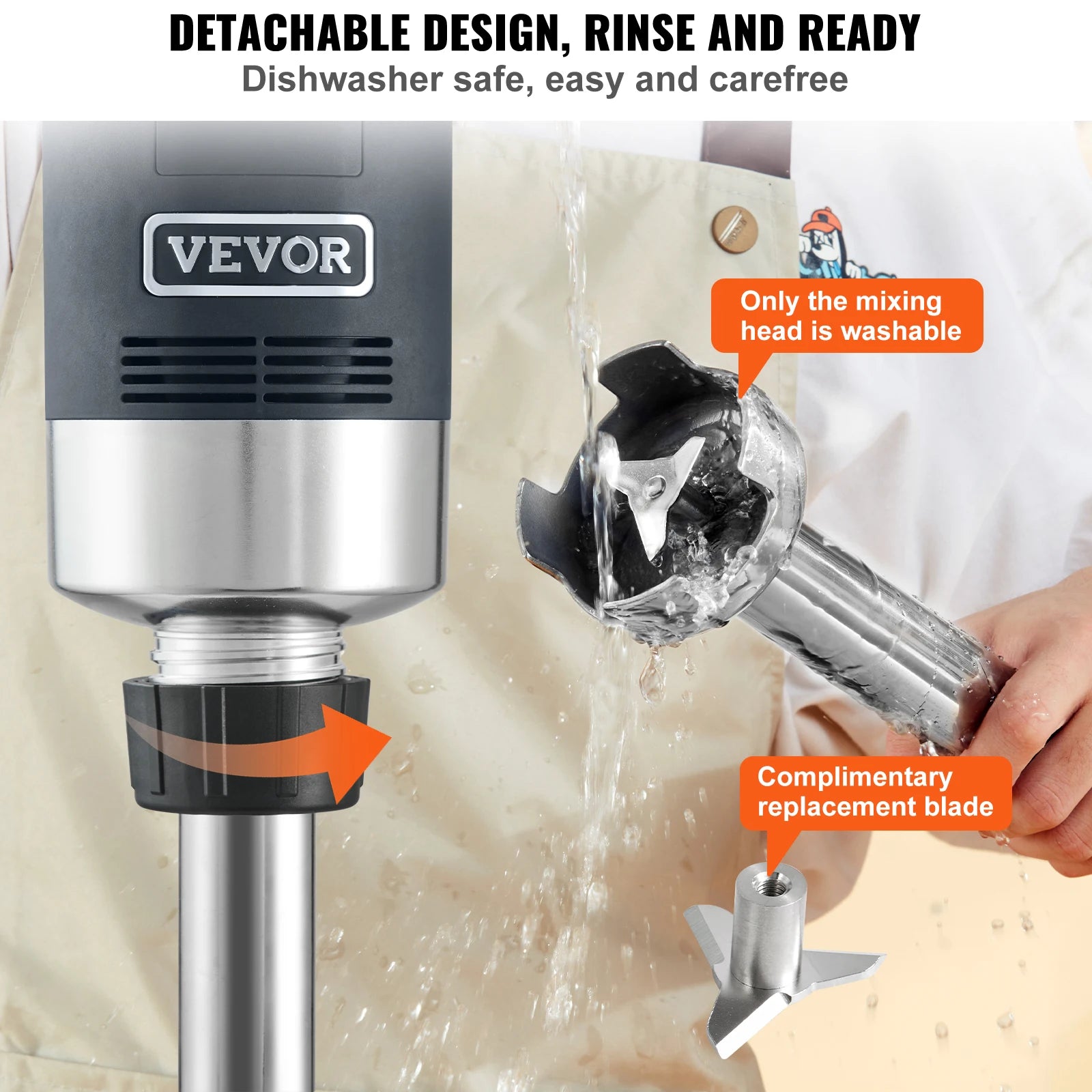 16" Commercial Immersion Blender Heavy Duty