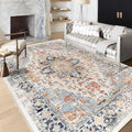 6x9 Washable Soft Boho Vintage Farmhouse