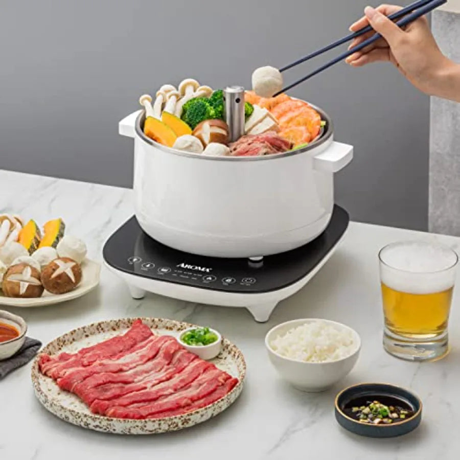 2.5-Liter Smart Electric Hot Pot Rapid Boil Steamer