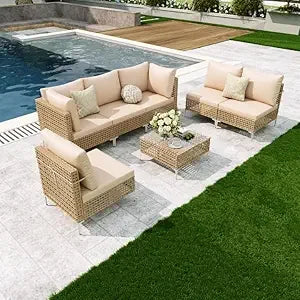8-Piece Patio Set W/Fire Pit