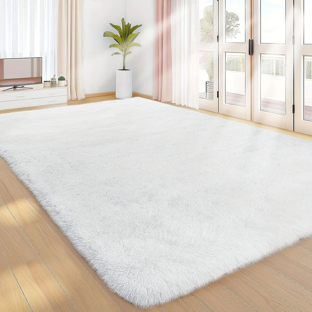 5x26 Plush Fluffy White Washable