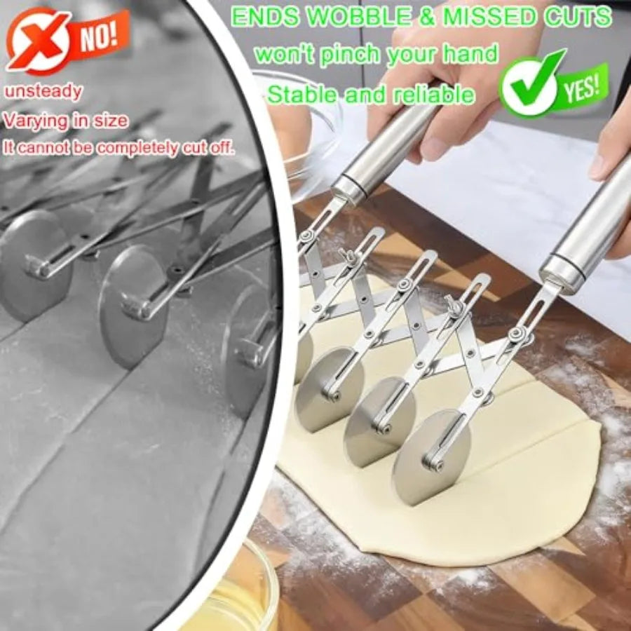 5-Wheel Pastry Cutter/Dough Divider