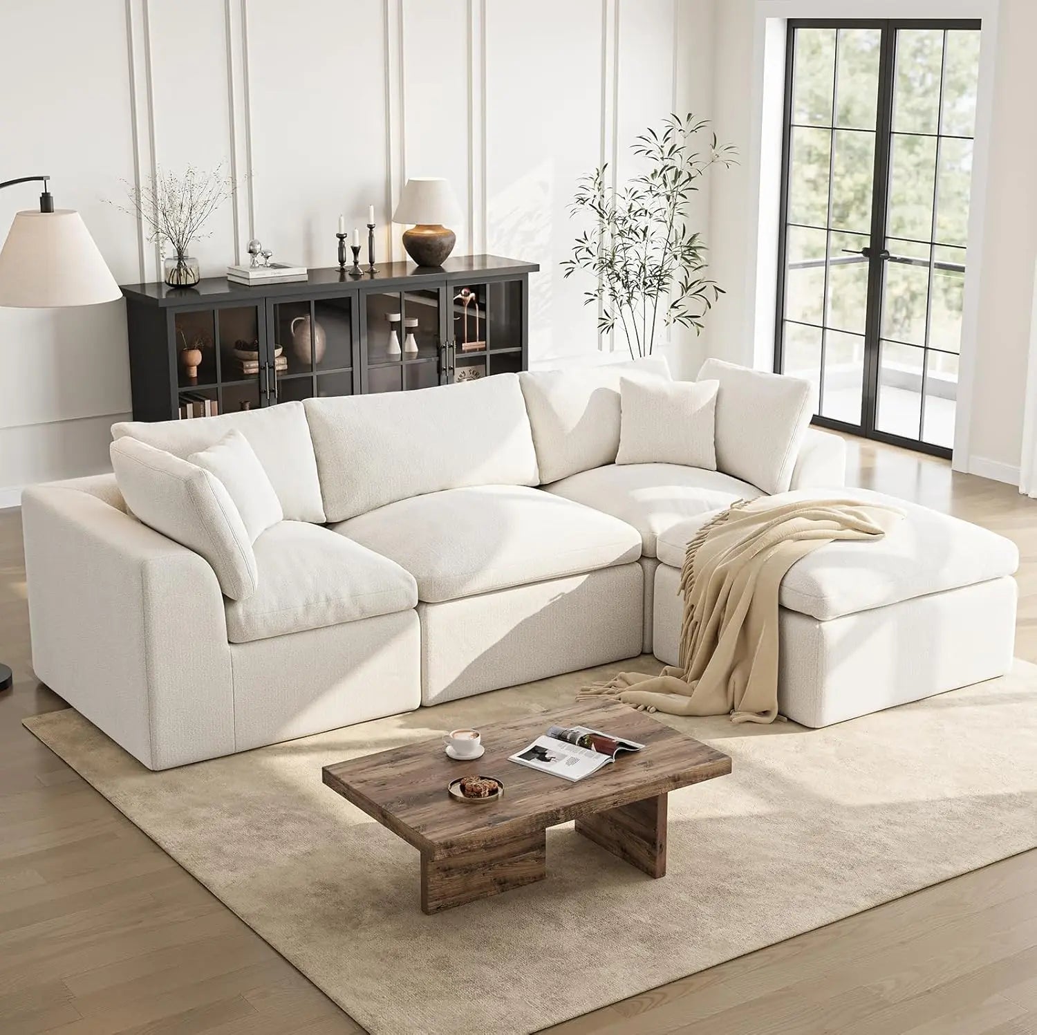 108" Cloud Sectional L Shape