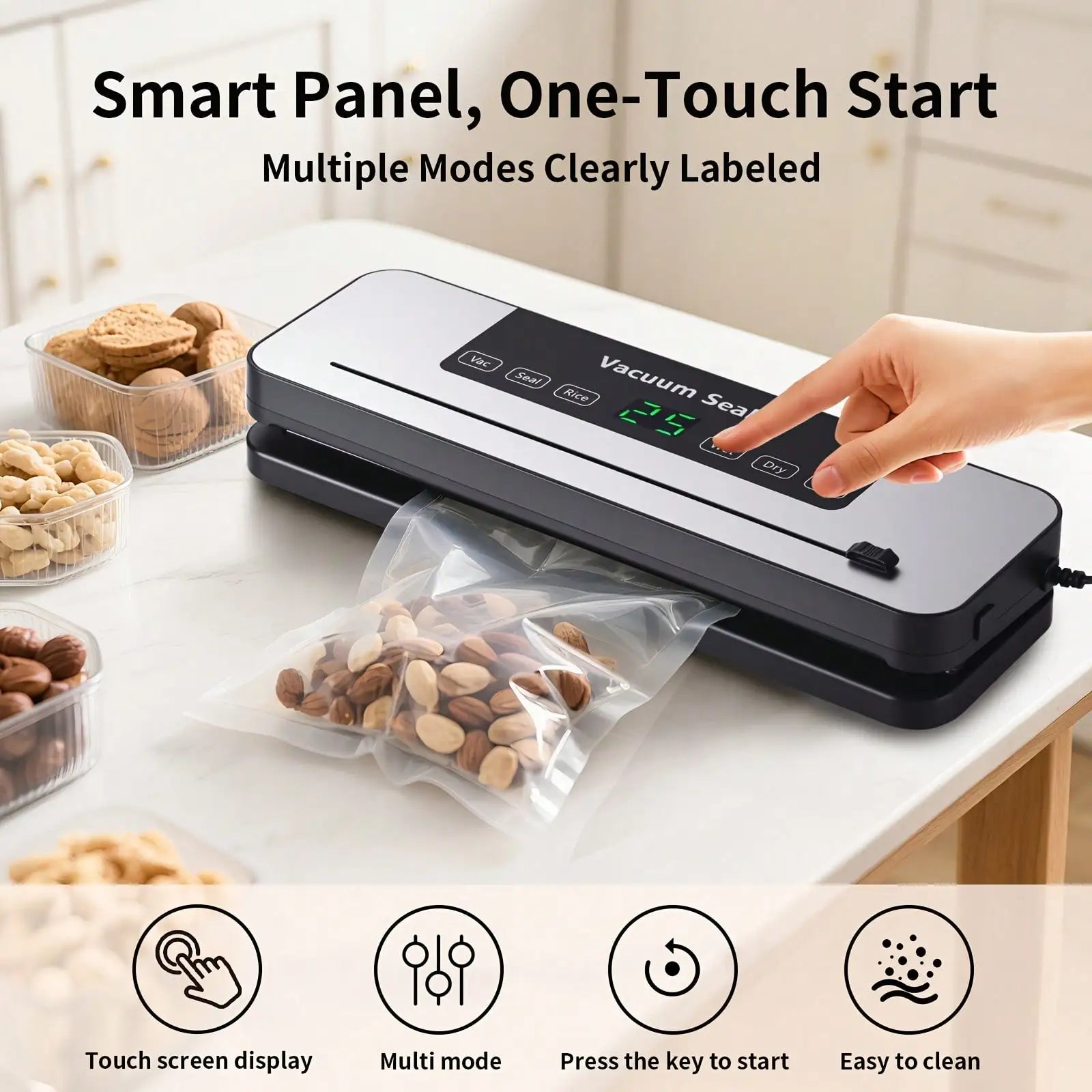 Easy-Use Vacuum Sealer Machine 2Modes