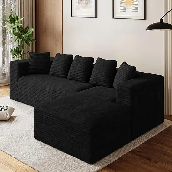 131" Sectional Sofa Cloud