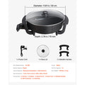 Electric Hot Pot 5 L Double Glass Lid