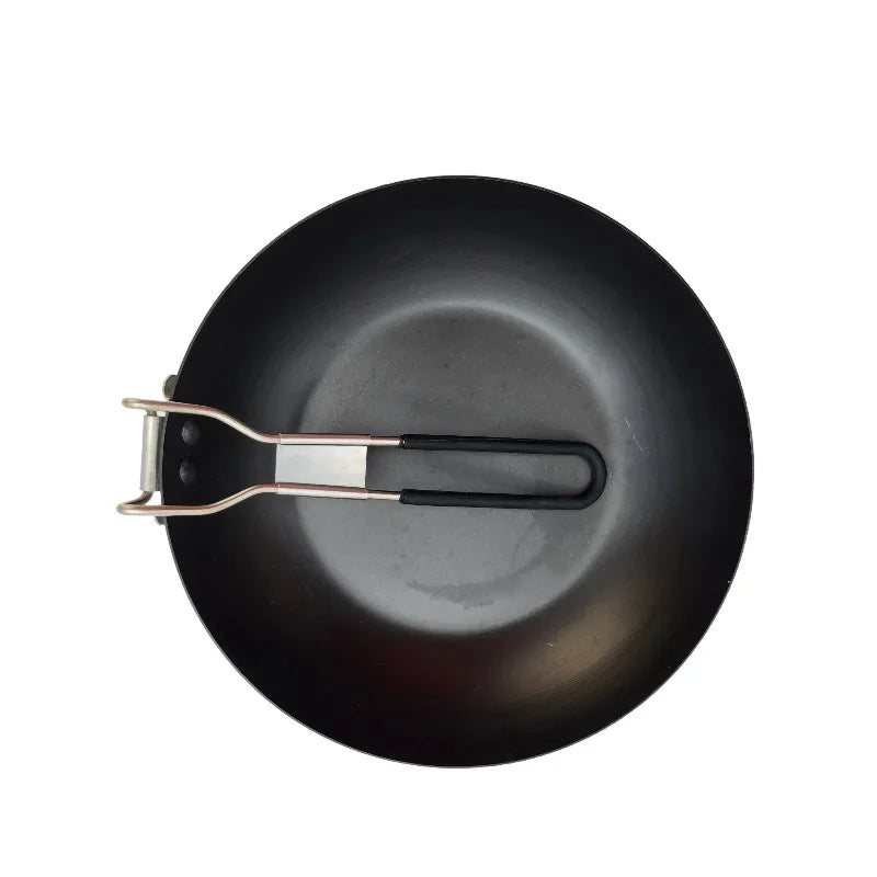 9.5" Carbon Steel Frying Pan with Folding Handle