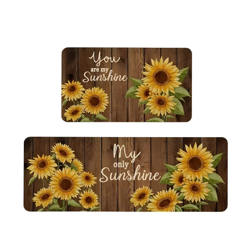Playful Sunflower Print Kitchen