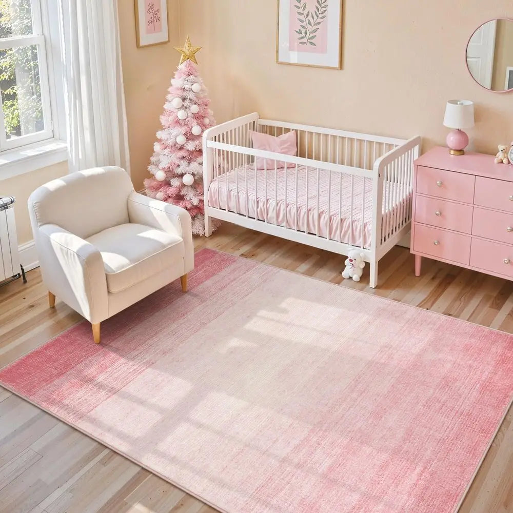 4x6 Ombre Pink Soft Non-Slip