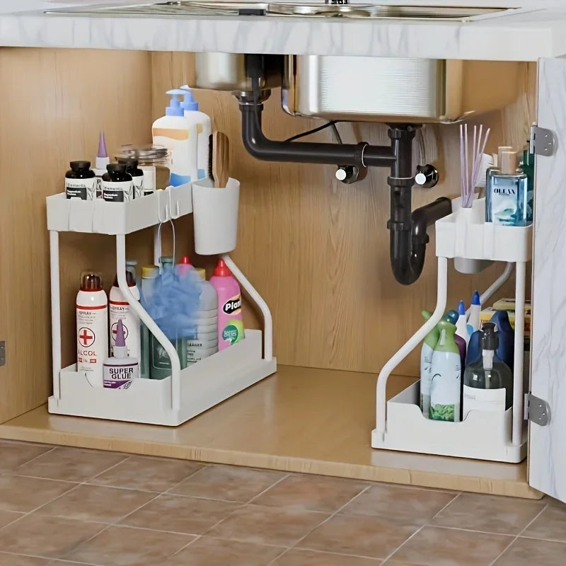 Under Sink Organizer/Pull Out Storage/Large Capacity