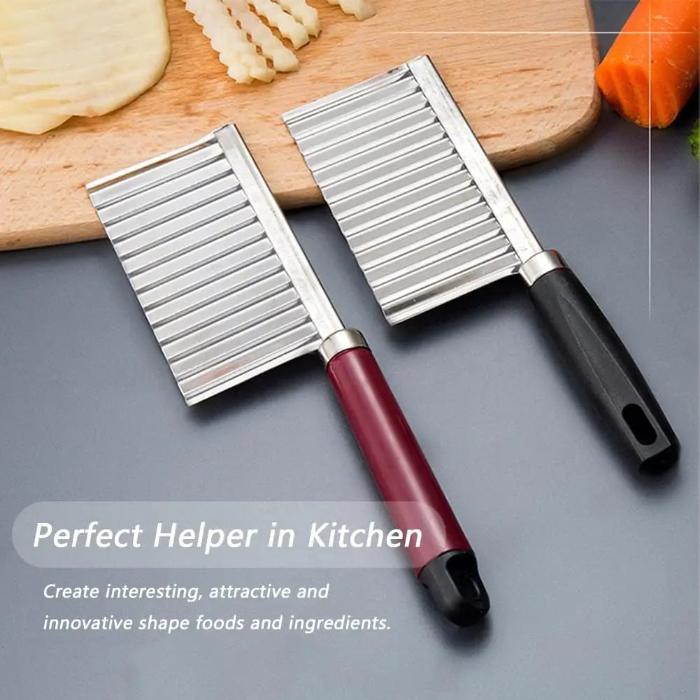 Crinkle Cutter Knife Stainless Vegetable