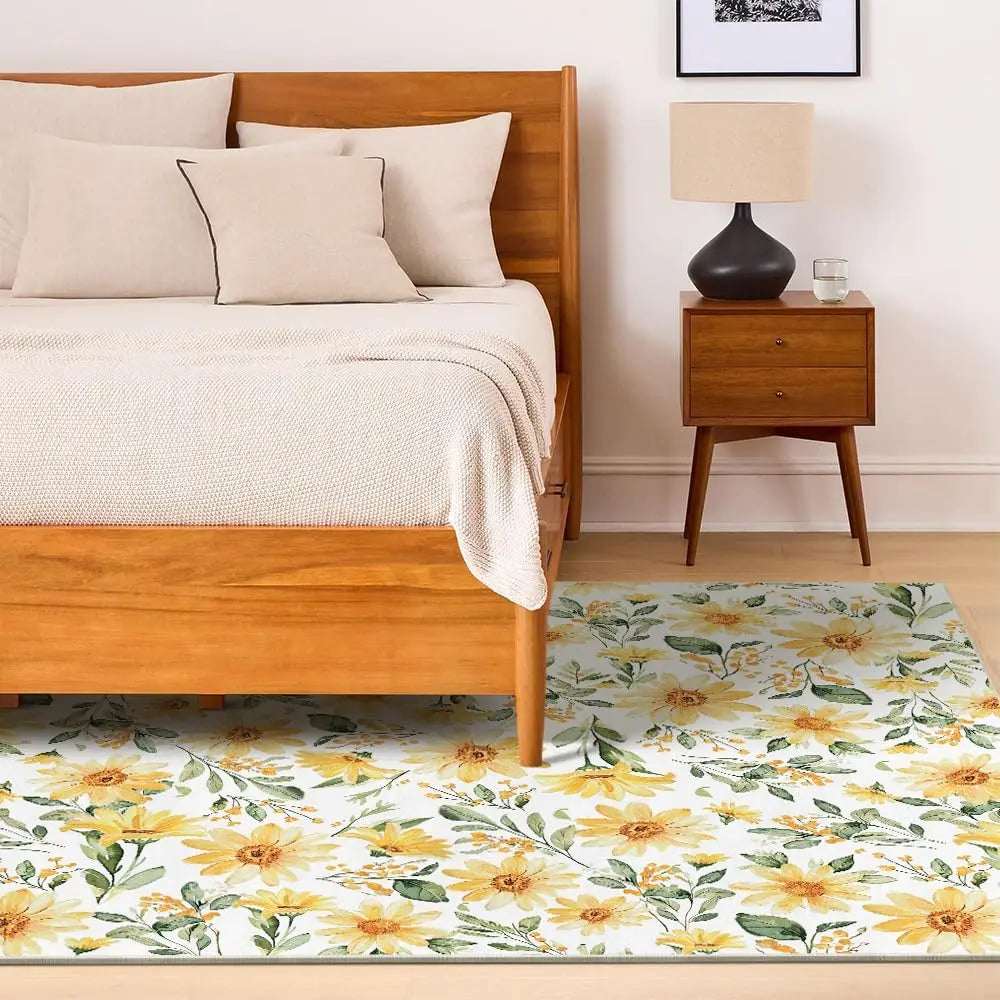 Daisy Sunflower Rug Low-Profile