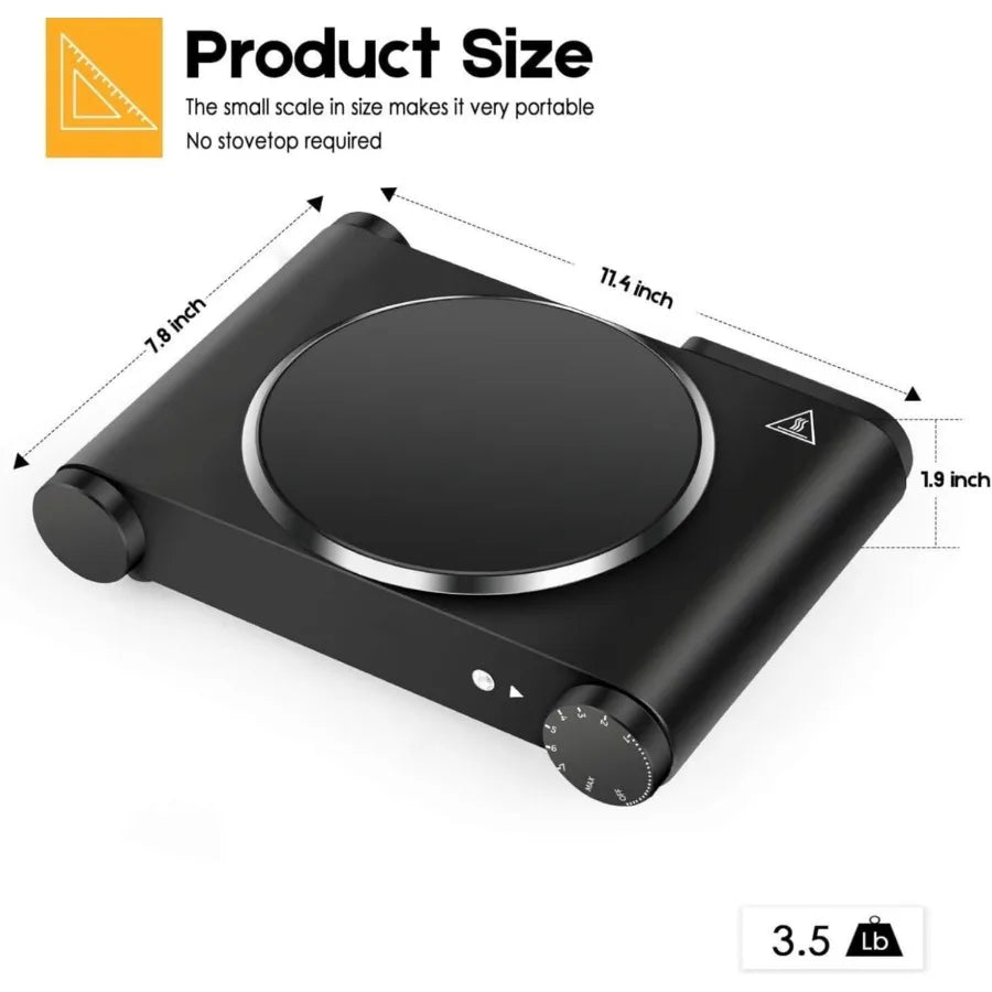 1200W Infrared Single Burner Electric Hot Plate