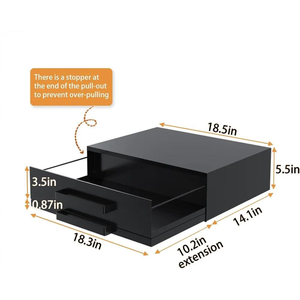MW Stand W/Pull-Out Drawers/Shelves